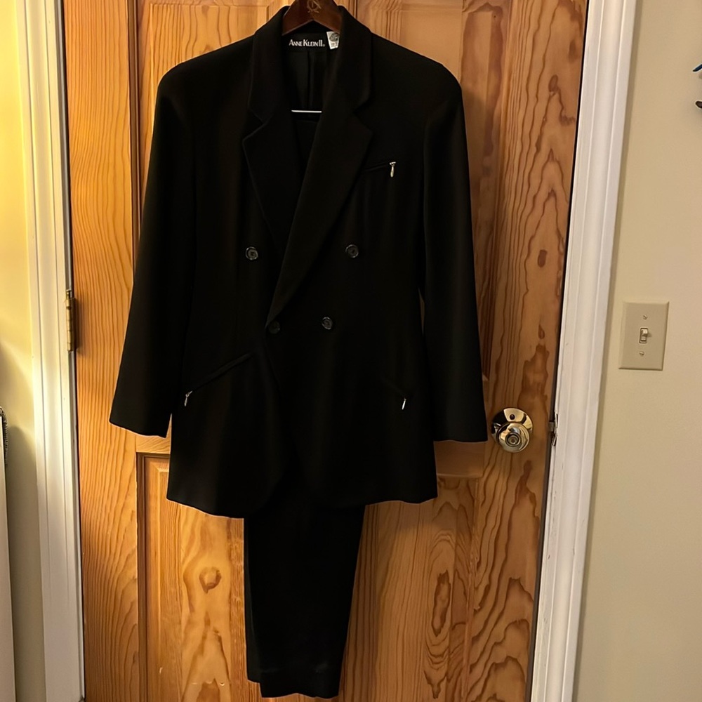 Vintage Anne Klein ll Wool Crepe Suit